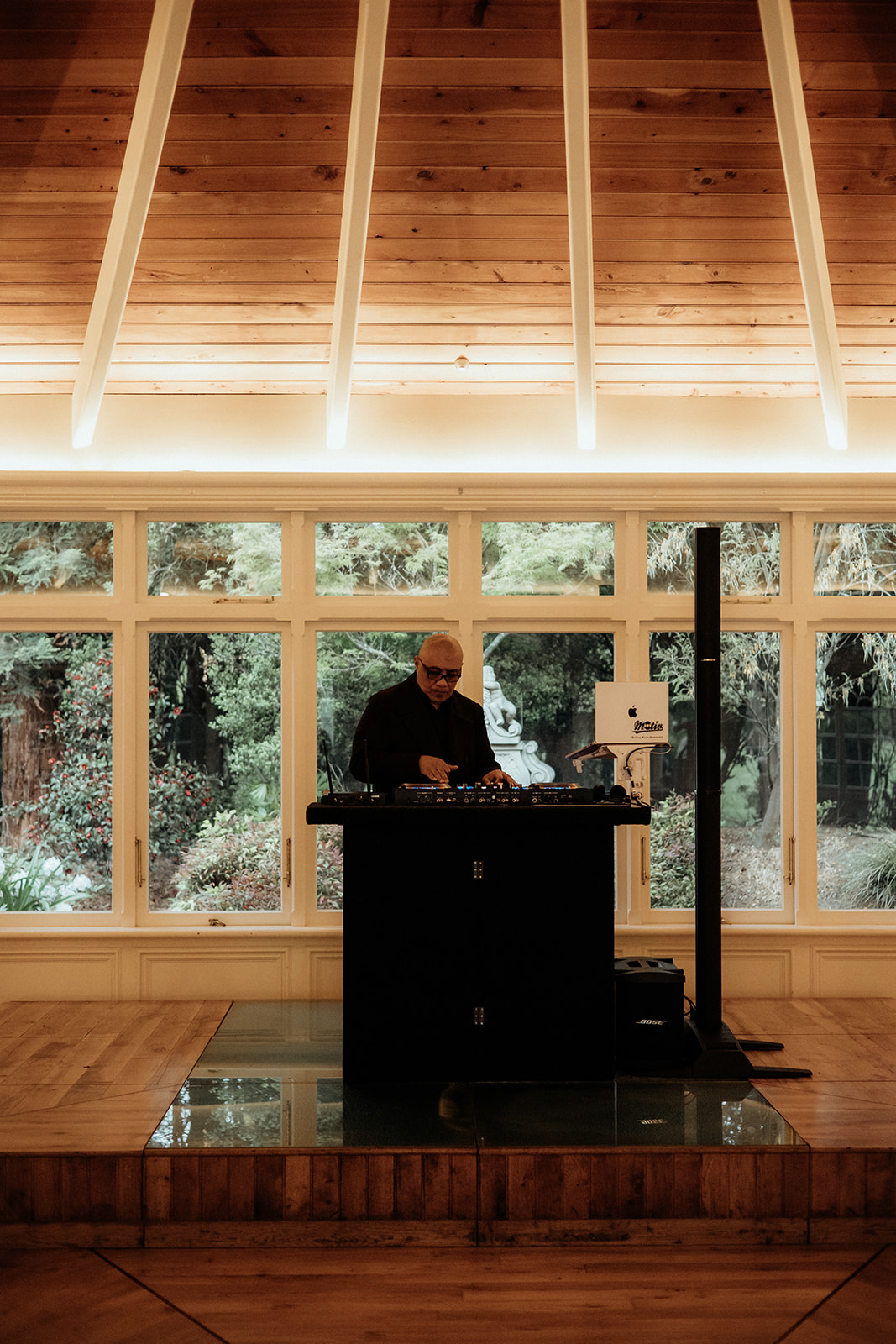 Vito DJing a wedding at a Christchurch venue