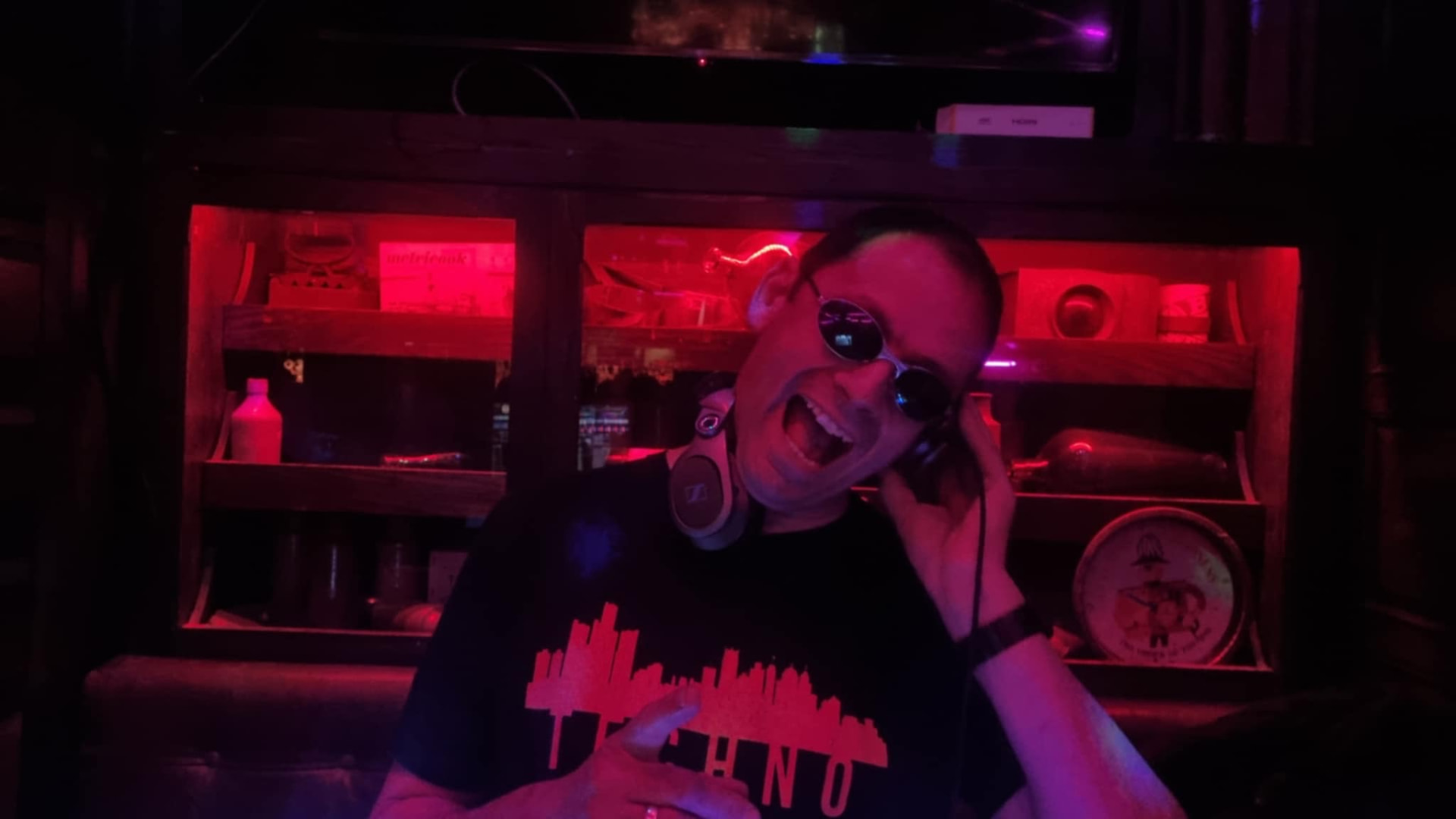 Steve, also known as Ibiza Steve, DJing in Christchurch